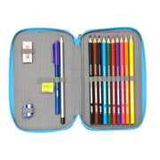 Double Pencil Case Minions Minionstatic Blue (28 Pieces)