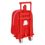 School Rucksack with Wheels Sevilla Fútbol Club Red (22 x 27 x 10 cm)