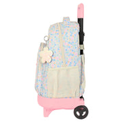 School Rucksack with Wheels BlackFit8 Blossom Multicolour 33 X 45 X 22 cm