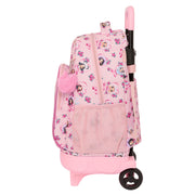 School Rucksack with Wheels Na!Na!Na! Surprise Fabulous Pink 33 X 45 X 22 cm