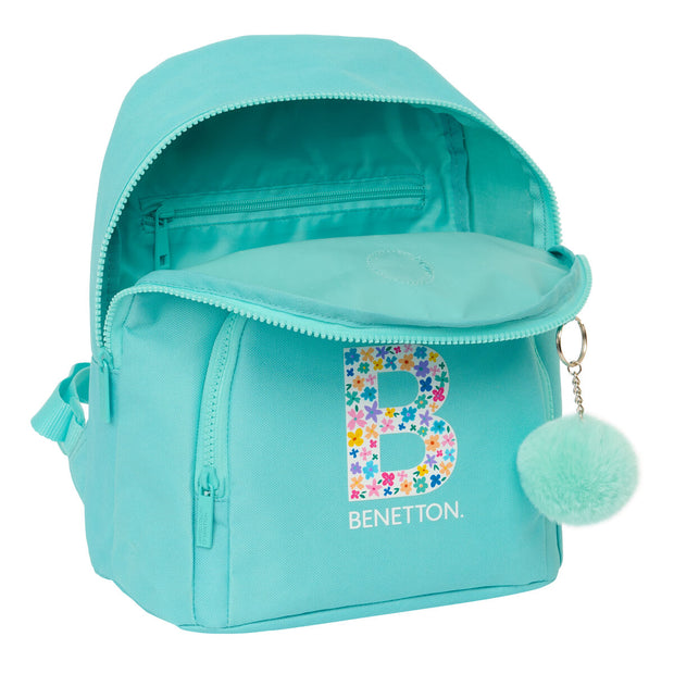 Rucksack Benetton Letter Mini Green 25 x 30 x 13 cm