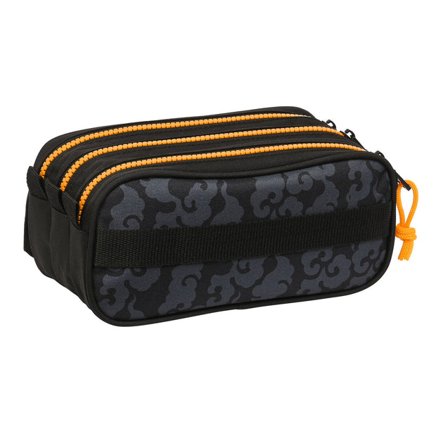 Triple Carry-all Naruto 21,5 x 10 x 8 cm Black Orange