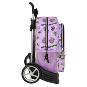 School Rucksack with Wheels Monster High Best boos Lilac 33 x 42 x 14 cm