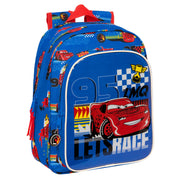 School Bag Cars Race ready Blue 27 x 33 x 10 cm