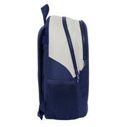 School Bag Benetton Varsity Grey Navy Blue 32 x 44 x 16 cm