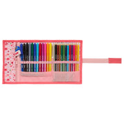 Pencil Case Vicky Martín Berrocal In bloom Pink 7 x 20 x 7 cm Roll-up 27 Pieces
