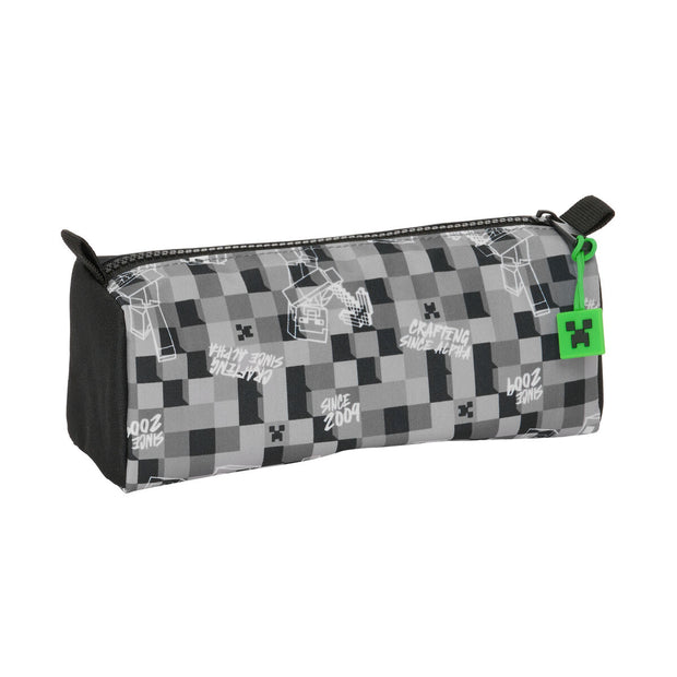 School Case Minecraft Black Green Grey 21 x 8 x 7 cm