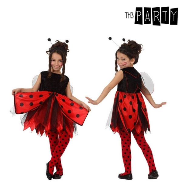Costume for Children 3-4 Years Ladybird Red