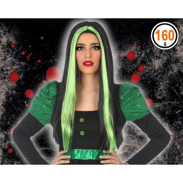 Halloween Wig 118189 (60 cm) White Black Green