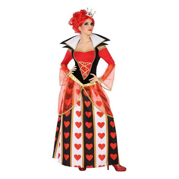 Costume for Adults Queen of Hearts Multicolour Fantasy