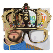 Glasses King Crown Golden