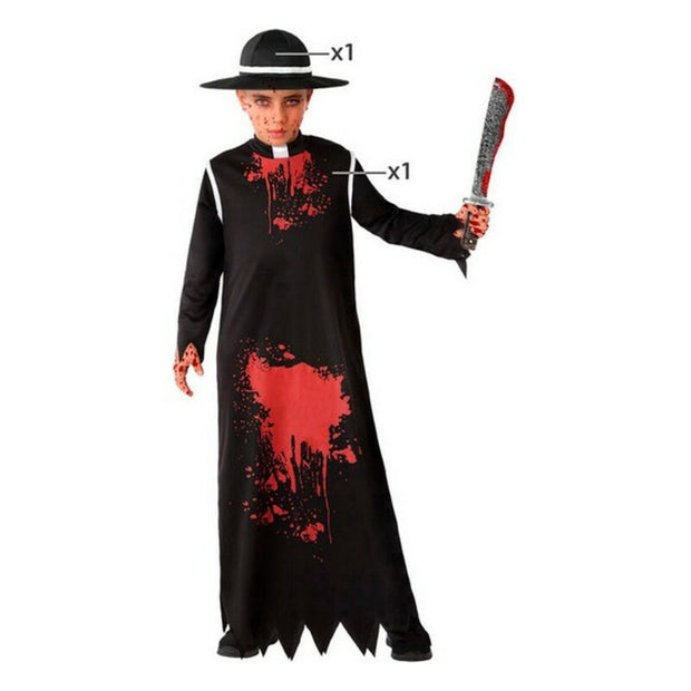 Costume for Children Black Zombies (2 Units)