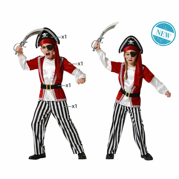 Costume for Children Multicolour Pirates Pirate