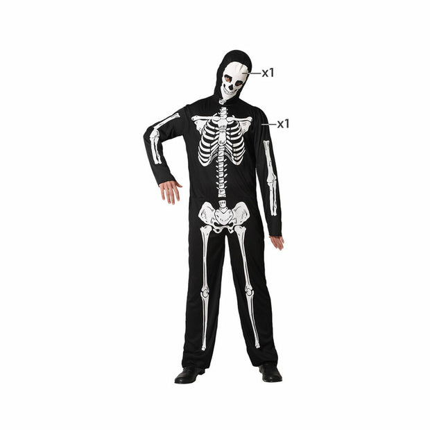 Costume for Adults Black Skeleton