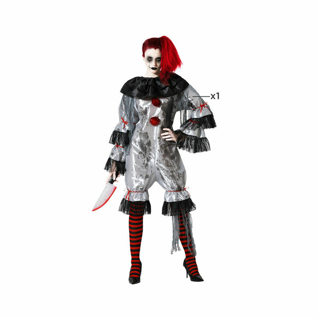 Costume for Adults Grey Male Clown
