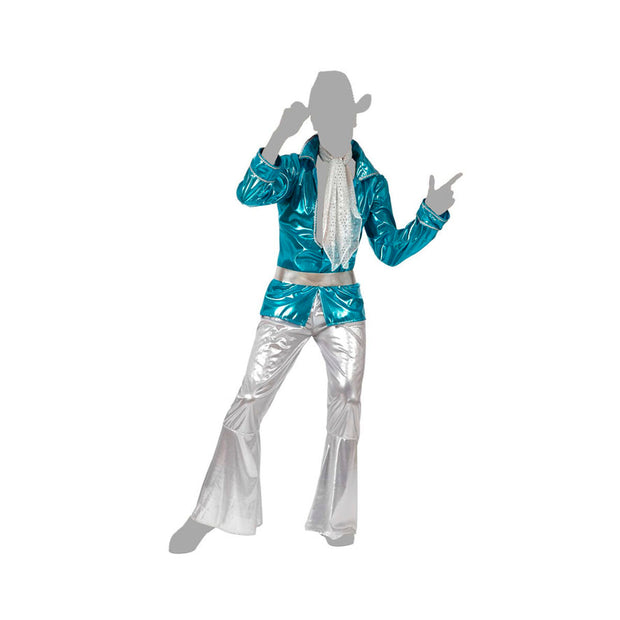 Costume for Adults Blue Disco Music