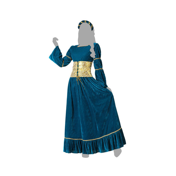 Costume for Adults Medieval Queen XXL