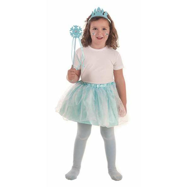 Costume for Children Snow Princess Blue (3 Pieces)