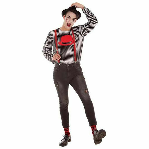 Costume for Adults Mime 4 Pieces