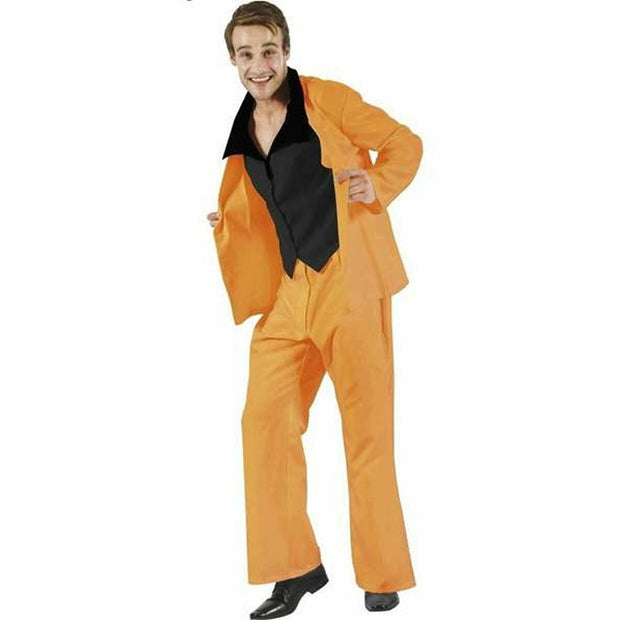 Costume for Adults 70s Orange Disco Music