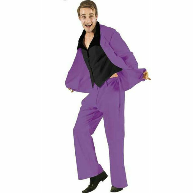 Costume for Adults 70s Purple Disco Music