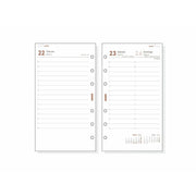 Diary Refill Finocam Open R498 2024 White 9,1 x 15,2 cm