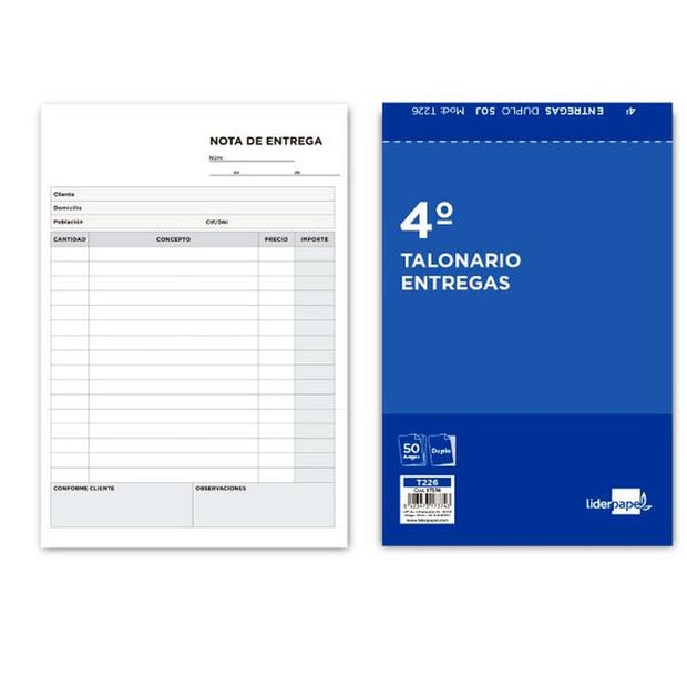 Delivery Book Liderpapel T226 (5 Units)
