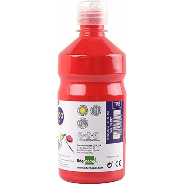 Tempera Liderpapel TP06 Red 500 ml