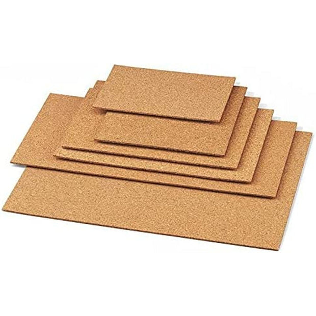 Materials for Handicrafts Faibo Cork 45 x 60 cm (10 Pieces)