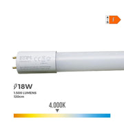 LED Tube EDM F 18 W T8 1500 lm Ø 2,6 x 120 cm (4000 K)