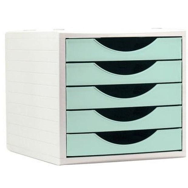 Modular Filing Cabinet Archivo 2000 ArchivoTec Serie 4000 5 drawers Green Cake 34 x 27 x 26 cm