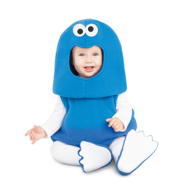 Costume for Babies My Other Me Cookie Monster Sesame Street Blue (3 Pieces)