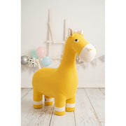 Fluffy toy Crochetts AMIGURUMIS MAXI Yellow Horse 94 x 90 x 33 cm