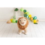 Fluffy toy Crochetts AMIGURUMIS MAXI Brown Lion 84 x 57 x 32 cm