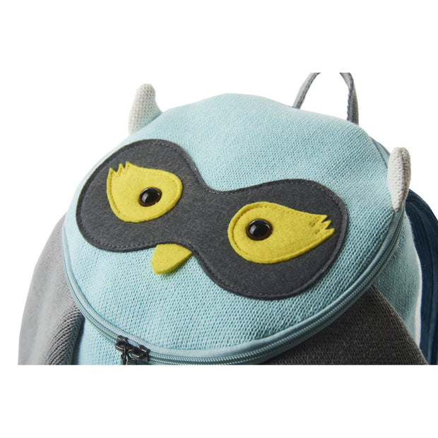 School Bag Crochetts Turquoise 25 x 27 x 13 cm Owl
