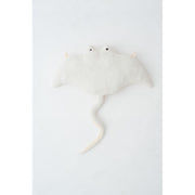 Fluffy toy Crochetts OCÉANO White Manta ray 67 x 77 x 11 cm