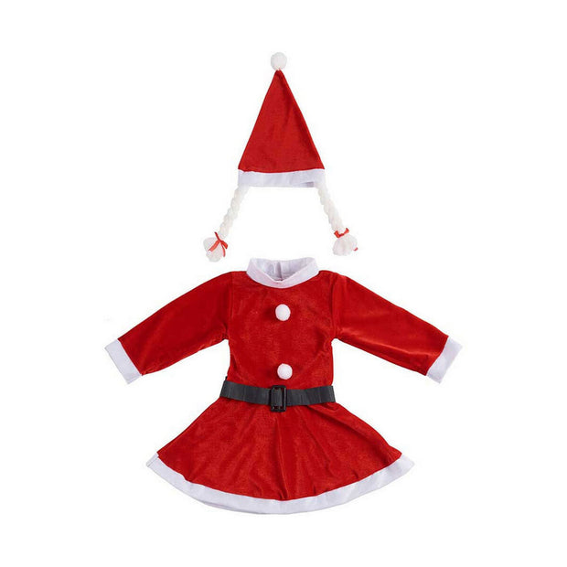 Costume for Children Mother Christmas 4-6 years Red White