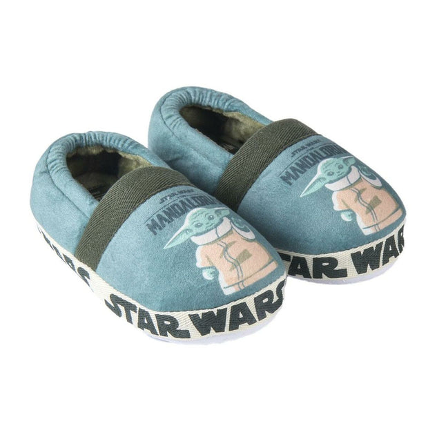 House Slippers The Mandalorian Dark green