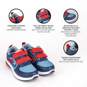 LED Trainers Spider-Man Velcro Blue