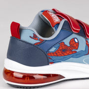 LED Trainers Spider-Man Velcro Blue