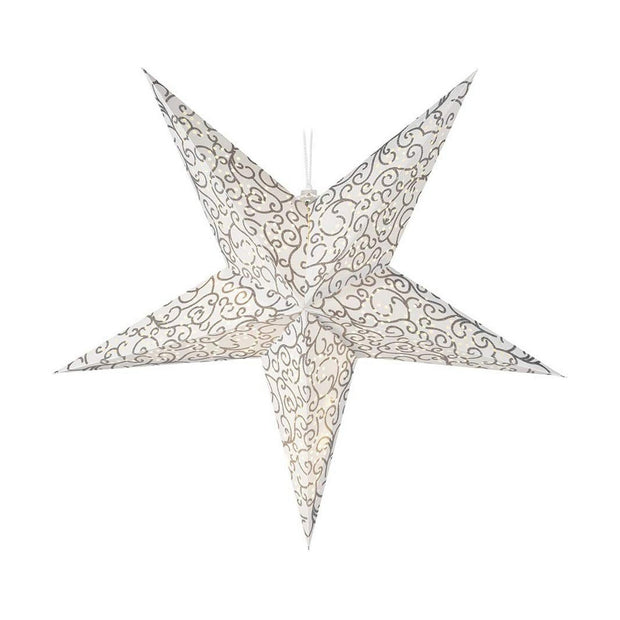 Christmas star Transparent White/Brown 60 cm