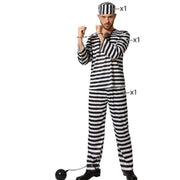 Costume for Adults Prisoner Multicolour Male Prisoner