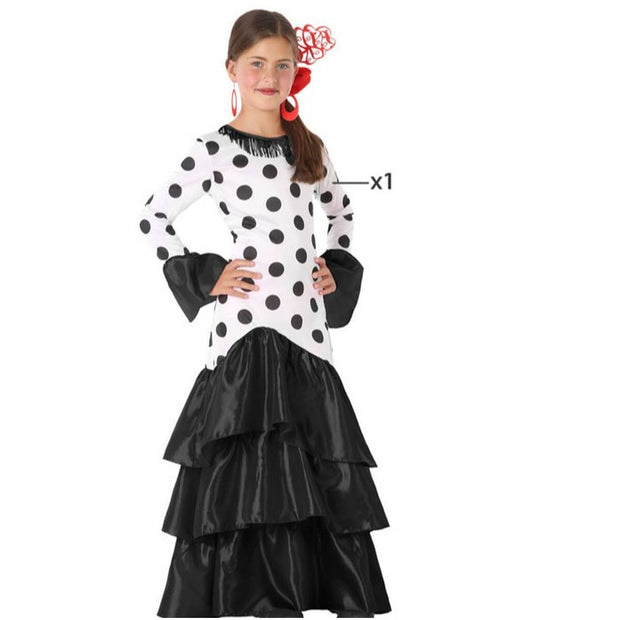 Costume for Children Flamenca Black Spain
