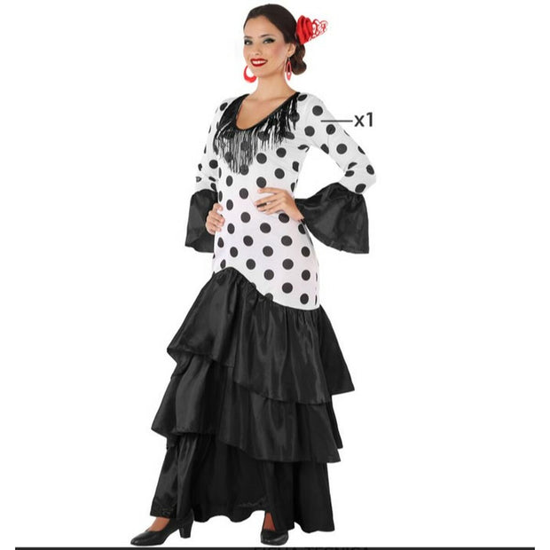 Costume for Adults Black Flamenco Dancer Spain