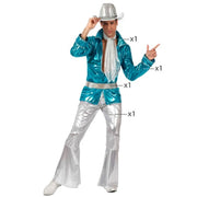 Costume for Adults Blue Disco Music