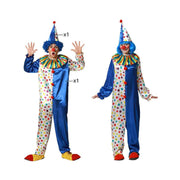 Costume for Adults Blue Male Clown