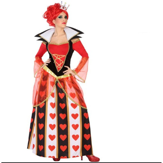 Costume for Adults Queen of Hearts Multicolour Fantasy