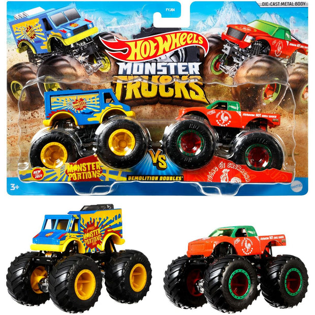 Monster Truck Hot Wheels Demolition Doubles 2 Units
