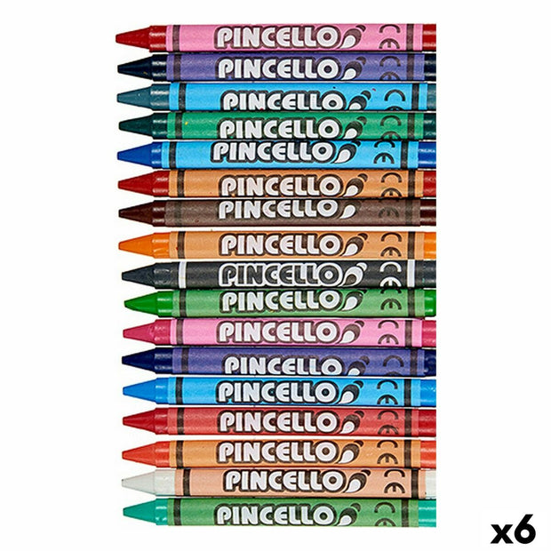 Coloured crayons Multicolour (6 Units)