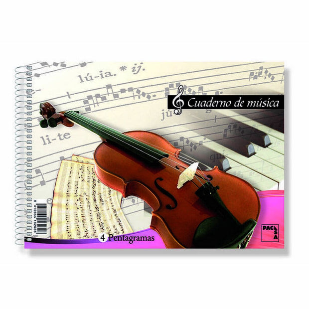 Music pad Pacsa Din A4 20 Pieces 20 Sheets